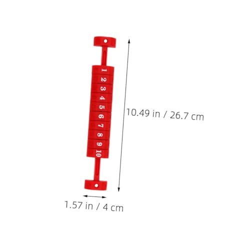 Happyyami 4pcs Foosball Score Counter Lightweight and Portable Table Football Scoring Unit Easy Use Goal Indicator for Soccer Games Black and Red Design
