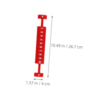 Happyyami 4pcs Foosball Score Counter Lightweight and Portable Table Football Scoring Unit Easy Use Goal Indicator for Soccer Games Black and Red Design