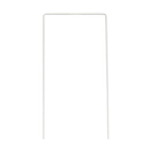Set of 9 White Croquet Wickets, Sturdy 7 Gauge Replacement Square Croquet Arches, Made in the USA