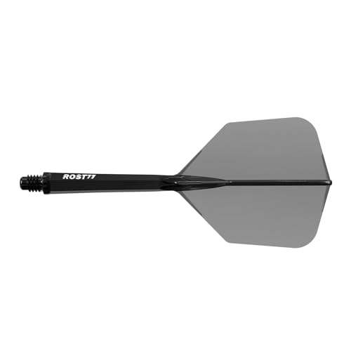 CUESOUL ROST 77 Integrated Dart Shaft and Flight Big Wing Shape,Set of 3 - color: Mixed Color with BBG, size: L-33mm