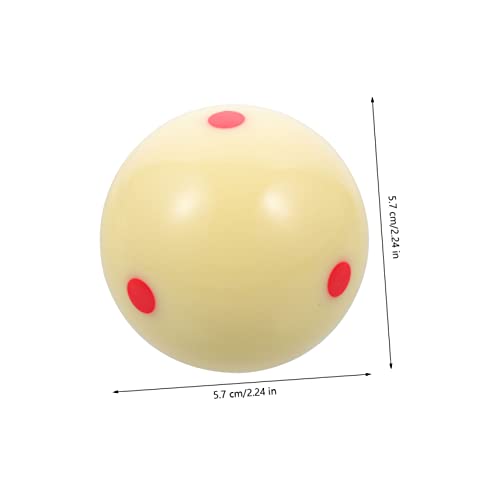WOONEKY Resin Cue Ball with Dots Pattern for Training High-Grade Billiard Ball for Skill Improvement Durable and Wear-Resistant for Pool Practice