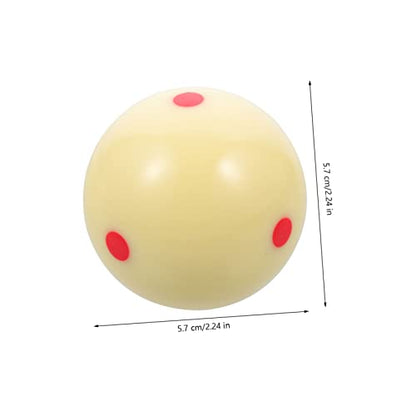 WOONEKY Resin Cue Ball with Dots Pattern for Training High-Grade Billiard Ball for Skill Improvement Durable and Wear-Resistant for Pool Practice