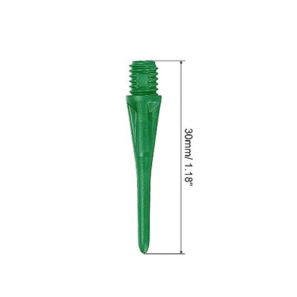 PATIKIL Plastic Dart Tips 2BA Thread Soft Dart Tips Replacement Plastic Tip Soft Tip Dart Accessories - color: Green