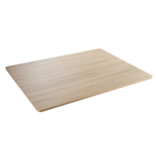 Kaboon Universal Tabletop 48"x36", Solid One-Piece Melamine Table Top, Restaurant Desk DIY, Home and Office Countertop, Oak/Grey Tone - color: Oak, size: 48x36