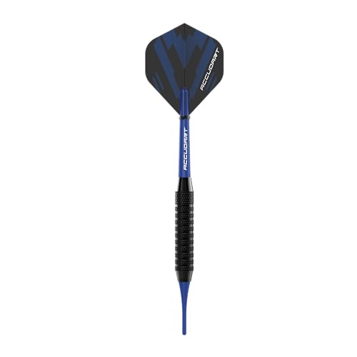 Accudart 24‑Pack Soft Tip Dart Multi‑Pack – Onyx Coated Barrels, Polycarbonate Shafts, Standard Poly Flights – 16‑Gram Soft Tip Darts for Electronic Dartboards