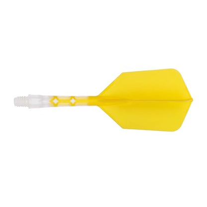 CUESOUL ROST T19 Integrated Dart Shaft and Flight Slim Shape M Size 28mm - color: Yellow