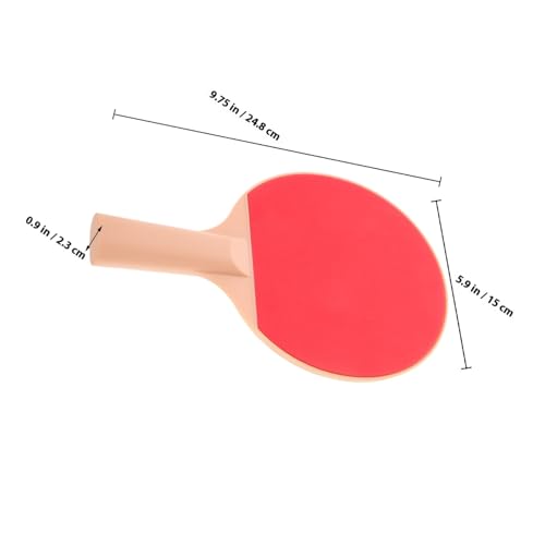 KOMBIUDA Outdoor Table Tennis Set with Elastic Pong Balls Ergonomic Plastic Paddles Comfortable Grip for Outdoor Pong Games and Competitive Play Includes Long-Handle Rackets and Bright