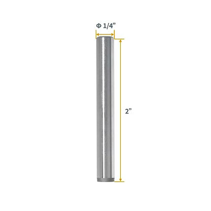 POWERTEC 71476-P2V Hardened Steel Dowel Pins 1/4" x 2" | Heat Treated and Precisely Shaped for Accurate Alignment, 20 PK - size: 1/4" x 2" (20pk)