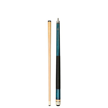 ASKA Short Kids Cue LCS, Canadian Hard Rock Maple Billiard Pool Cue Stick - color: Blue 42-inches