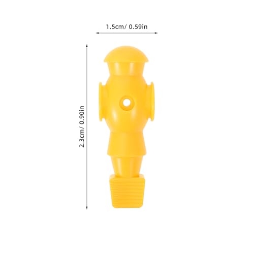 VANZACK 4pcs Foosball Men Soccer Player Set Foosball Players Plastic Replacement Parts for Football Table Fun Game Toys Yellow