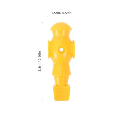 VANZACK 4pcs Foosball Men Soccer Player Set Foosball Players Plastic Replacement Parts for Football Table Fun Game Toys Yellow