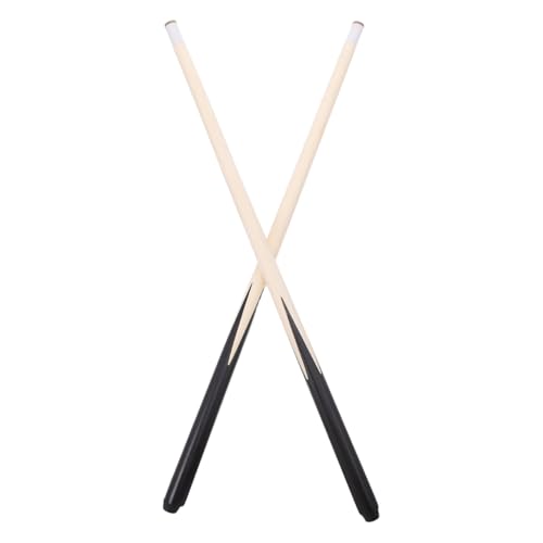 2PCS Children's Billiard Stick Short Billiard Cue Reusable Mini Pool Cue Space Short Pool Mini Table Game Sticks Maple Wood Accessories 48cm