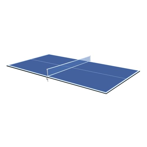 7x4ft Foldable Ping Pong Conversion Top – Portable Mid-Size Table Tennis Tabletop for Indoor Game Room, Easy Storage & Setup