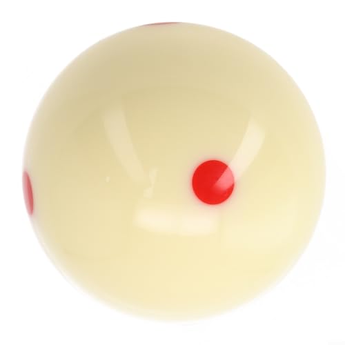 Blue 6 Dot Spot Pool Cue Ball for Billiard Practice Training, Standard 2-1/4 Inch 6 Oz Resin Roundness Ball for Home Game Room Use(Red) - color: Red
