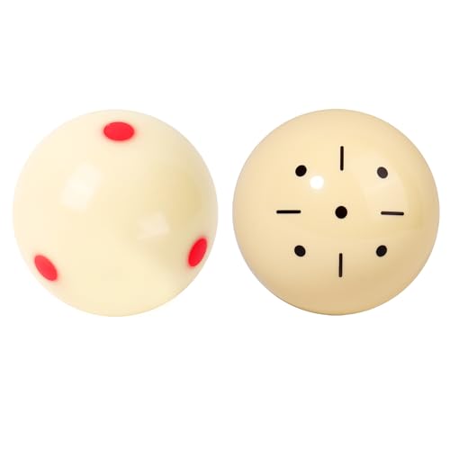 GSE Games & Sports Expert Billiard Practice Training Cue Ball, AAA-Grade PRO Cup Standard Pool Billiard Cue Ball (6 oz 2-1/4" Several Colors Available) - color: Black & Red
