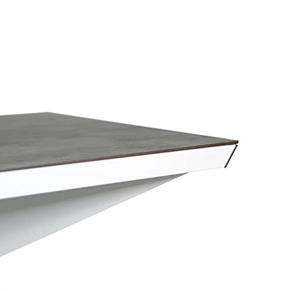 CORNILLEAU - Origin Outdoor Table - Design Ping-Pong Table - Made in France - Convertible - White - style: Fabric net - Tabletop Dark Stone