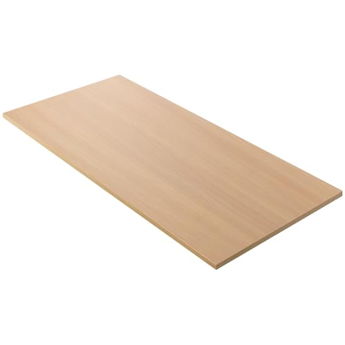 Kaboon Universal Tabletop 45"x20", Solid One-Piece Melamine Table Top, L-Desk Floating Desk DIY, Home and Office, Light Walnut - color: Light Walnut, size: 45x20