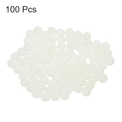 uxcell 100Pcs Nylon Bearing Balls 6mm Polishing Solid Ball, G2 Precision, White - size: 6mm