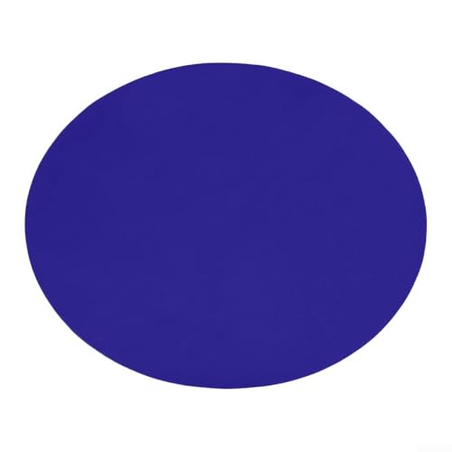 Round Felt Table 36-48 Inch Tables, Elastic Gaming Mat with Cashmere Texture, Waterproof Tablecloth Poker Board Games, Green(Blue) - color: Blue