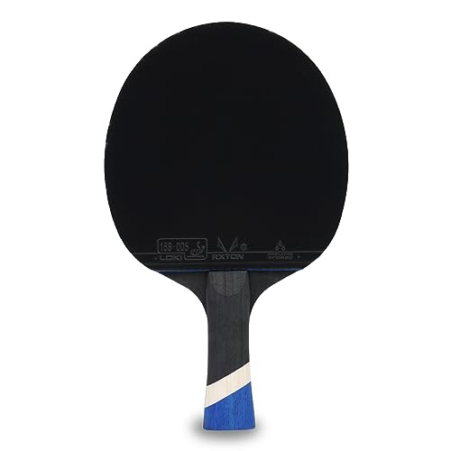 Professional Ping Pong Paddles-Lightweight Carbon Fiber Table Tennis Rackets with 7-Ply Blade, 2.0mm Premium Sponge, ITTF Approved Rubber - for Tournament-Level Performance Table Tennis Paddles - style: Blue(2-Pack)