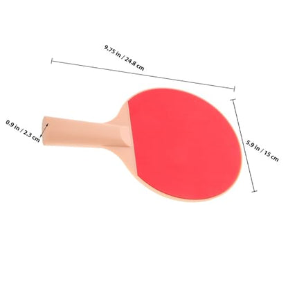 Healeved Table Tennis Set Plastic Paddles and Elastic Yellow Balls, Outdoor Table Tennis Racket Kit Long Handle, 2pcs Ping Pong Equipment for Recreational Play