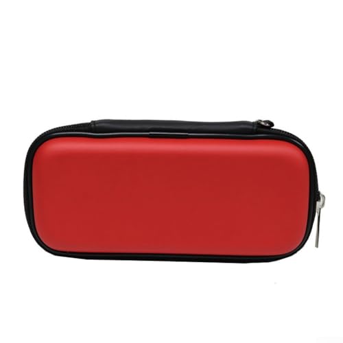 FABULETTA Case, Hard EVA Shell Storage Bag with Foam Slots for 3 Darts, Portable Red Carry Pouch for Travel and Indoor Games Protection