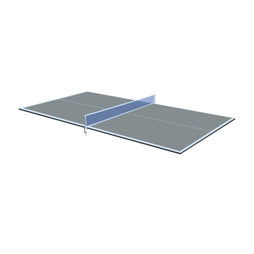 6 * 3Ft Grey Mid-Size Ping Pong Conversion Foldable & Portable Table Tennis Table for Indoor Games - Grey - Professional - Indoor Games - Fun