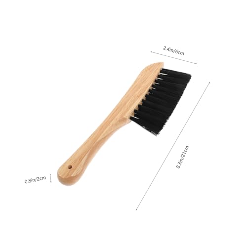 Pool Table Felt Cleaner with Gentle Bristles Solid Wood Handle Billiards Brush for Dust and Dirt Removal Practical Multi-use Billiard Table Accessory for Cushions and Rails