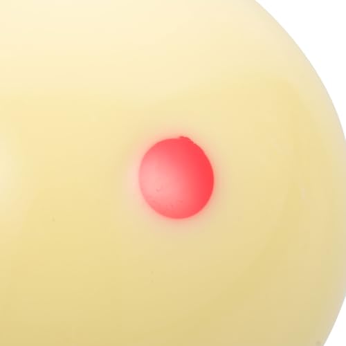 BESTonZON Billiard Cue Ball Training Accessory with Marked Dot Pattern, Resin Replacement White Ball for American Pool Practice, Professional Billiards Training Equipment