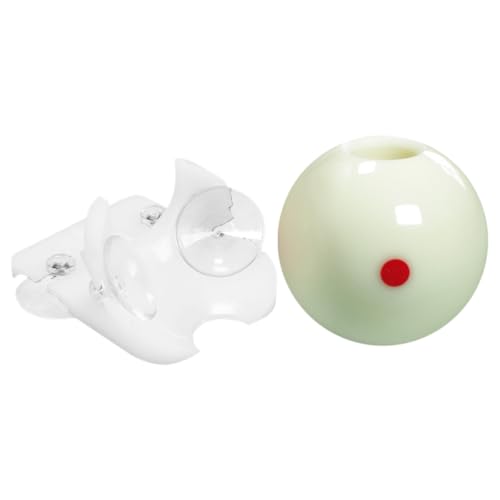 Professional Billiard Training Cue Ball with 16mm Inner Hole for Small Tip Pool Cue, Sturdy Practice Ball for American Billiards and Pool Table Training