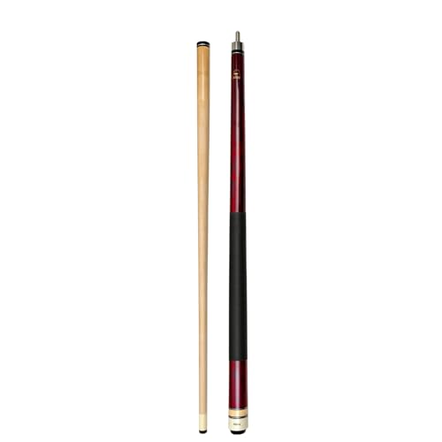 ASKA Short Kids Cue LCS, Canadian Hard Rock Maple Billiard Pool Cue Stick - color: 48-inches, Red (LCS)
