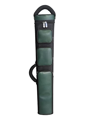 Champion 2X4,3x6 Nylon/Leatherette Billiard Pool Cue Stick Hard Carrying Case 4S2B, 6S3B - color: Green, size: 3X6 (3B6S)