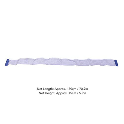 Table Tennis Net Pingpong Net Replacement, Durable Portable Blue Polyester Net with Iron Brackets for Office Table Family Dining Table Classroom Desk