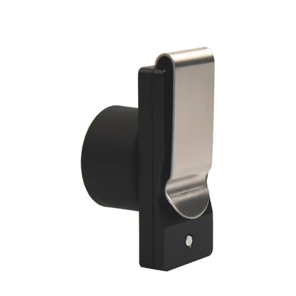 LAKE OF FIRE Chalk Holder Pool Billiards, Pool Cue Chalk Holder with Magnetic Belt Clip Snooker Billiard Accessories - color: Black, style: Round