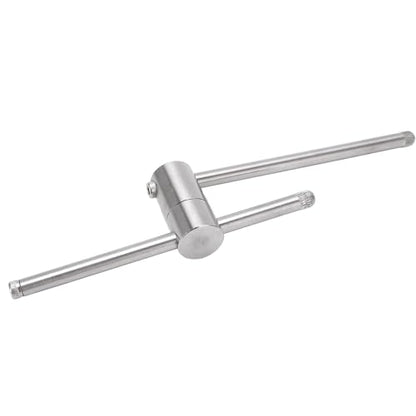 Billiard Cue Tip Presser, Stainless Steel Billiard Cue Tip Shaper Snooker Stick Tip Compressor Press Tool for Tips from 9mm to 14mm