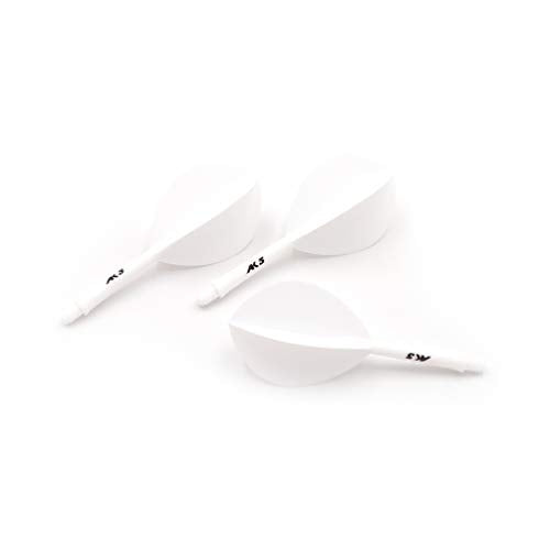 CUESOUL ROST Integrated Dart Shaft and Dart Flight Standard/Slim/Diamond/Big Wing/Tear/Diamond - color: 28mm-Tear Shape-White Skull