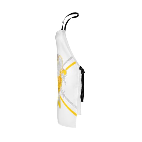 Castle Fairy Boy Soccer Kitchen Apron - color: Cheer Yellow