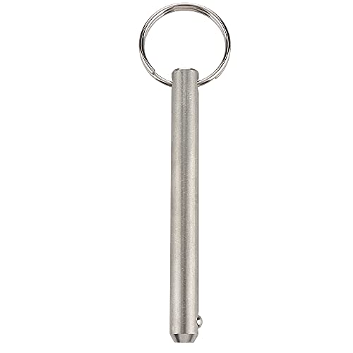 2 Pack Long Quick Release Pin, Diameter 3/8"(9.5mm), Usable Length 3"(76mm), Overall Length 3.6"(92mm), Full 316 Stainless Steel, Bimini Top Pin, Marine Hardware