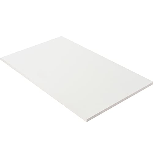 Kaboon 36x20 inch White Table Top Universal, Solid One-Piece Desktop, Reversible Melamine Countertop, Double Desks, L-Desk DIY - color: White, size: 36x20