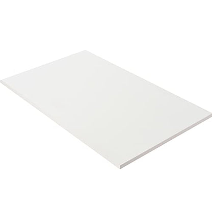 Kaboon 36x20 inch White Table Top Universal, Solid One-Piece Desktop, Reversible Melamine Countertop, Double Desks, L-Desk DIY - color: White, size: 36x20