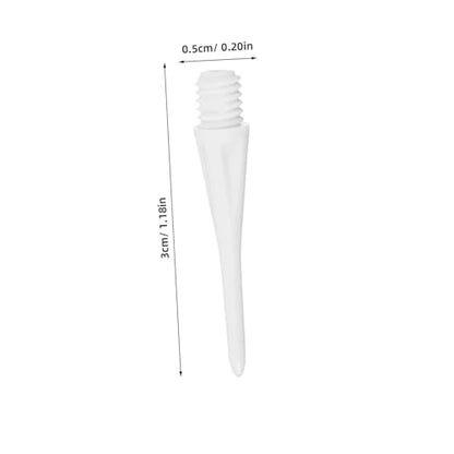 POPETPOP Soft Head Soft Tip Supplies Replacement Soft Tip Flights with Accessories Point Wear-Resistant Tips Soft - color: White