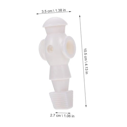 5Pcs Foosball Machine Players Replacement for Standard Table Football Game Rods White Soccer Athlete Figures for Men Clear Team Color Printing Tournament Style Accessories