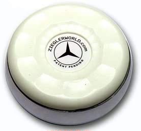 Zieglerworld Premium Table Shuffleboard Puck Weights Large Size 2 5/16 Available in 21 Colors + Booklet - 4 Pack - color: White
