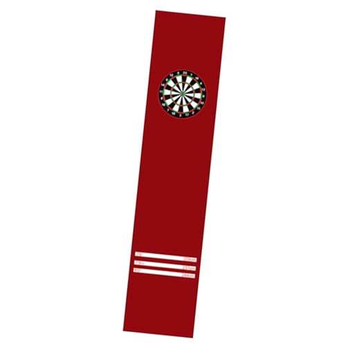 Dart Carpet Dart Mat, Heavy Duty with Throwing Distance Line Flooring Protector Kids Adults(Red) - color: Red