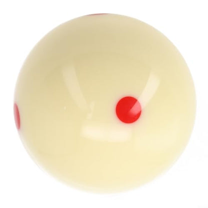 Pool Billiard Training Cue Ball Blue 6 Dot Spot Resin 2 1/4 Inch 6 Oz for Practice on Standard Tables(Red) - color: Red