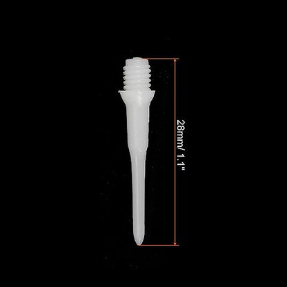 PATIKIL Plastic Dart Tips, 2BA Thread Soft Dart Plastic Tip Soft Tip Dart Accessories - color: White