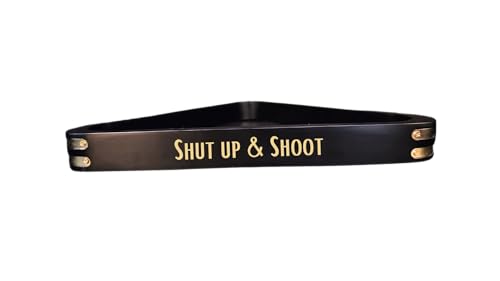 Pool Billiard Ball Rack and Pool Ball Triangle Shut Up & Shoot Design - Custom Engraved Billiards Rack - Unique Pool Room Decor (Gold)