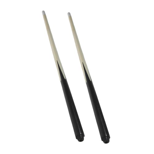 balacoo 2Pcs Short Pool Cue Sticks Lightweight Wooden Billiards Tool for Boys and Portable Cue for Billiard Training for Pool Games