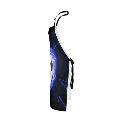Manfei Volleyball Kids Kitchen Apron - color: Black Blue