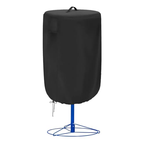 Disc Golf Basket Cover Outdoor Waterproof Chain Universal Flying Disc Golf Practice Basket Covers Dustproof Anti-UV 26" D x 35" H Black
